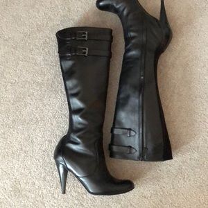 Tall black boots Cole Haan